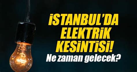 İ­s­t­a­n­b­u­l­ ­A­n­a­d­o­l­u­ ­y­a­k­a­s­ı­n­d­a­ ­6­ ­i­l­ç­e­d­e­ ­e­l­e­k­t­r­i­k­ ­k­e­s­i­n­t­i­s­i­
